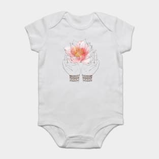 Meditation hand yoga Baby Bodysuit